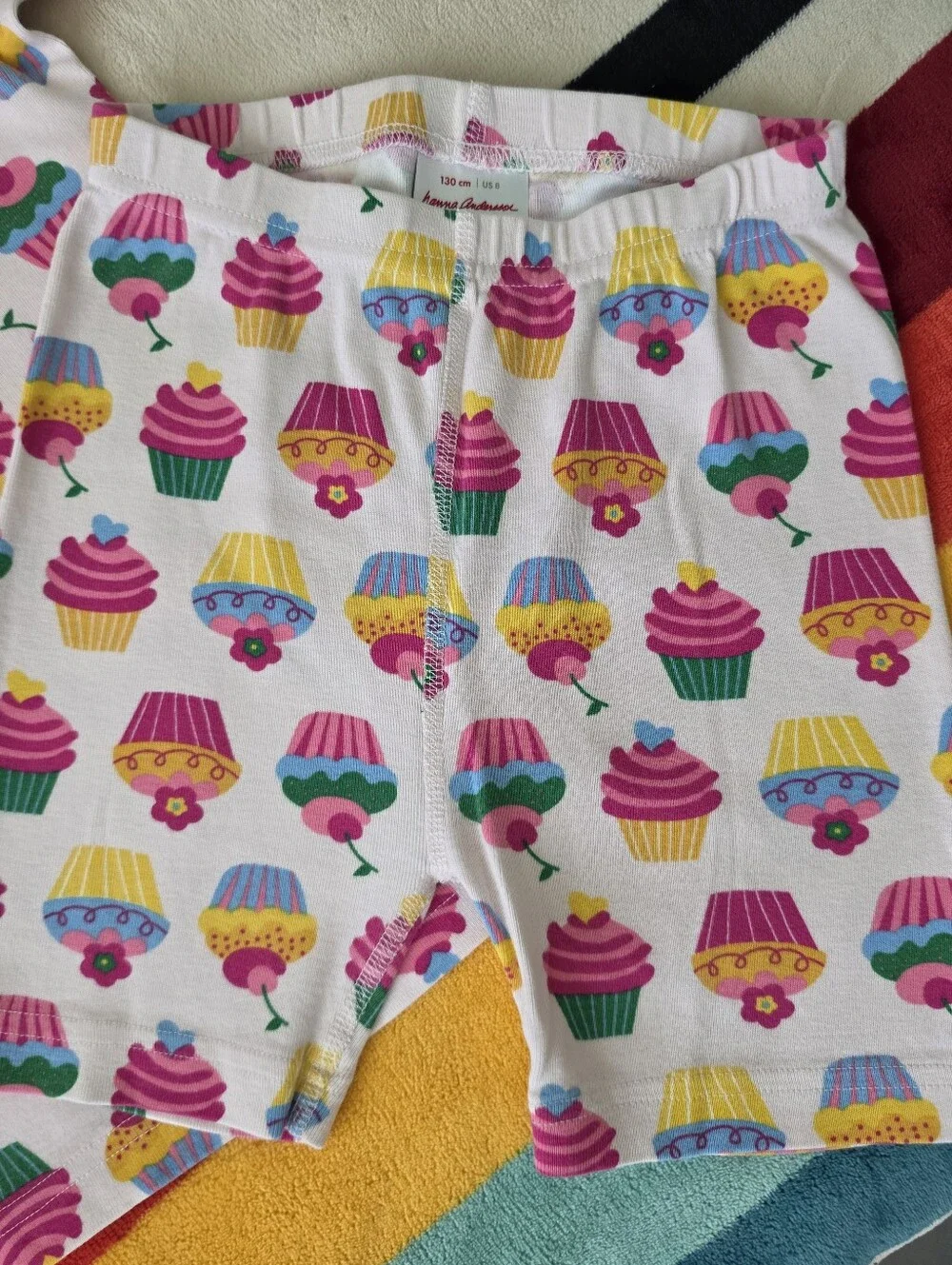 Hanna Andersson Cupcake Print Pajama Size 8